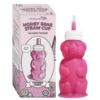 Picture of Legendairy Milk Honeybear Straw Cup Silicone for Babies (Pink), 8 oz. Dishwasher Safe Baby Trainer Cup, Food Grade Silicone, Ages 4+ Months