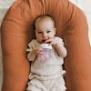 Picture of Gllquen Baby Muslin Bassinet Sheets 3 Pack, Breathable Elastic Cozy Fitted Cotton Bassinet Mattress Sheet for Baby Boy Girls, Fit for Hourglass Oval Rectangular Cradle Pad Sheets 33"X17" (Sunshine)