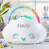 Picture of Let's Make Memories Personalized Easter Basket - Cloud with Rainbow Handle - Plush
