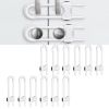 Picture of Baby Proofing Cabinets,Cabinet Locks for Babies,12 Pack U-Shaped Child Locks for Cabinets, Child Proof Cabinet Latches,Child Safety Cabinet Locks with Adjustable by SPISPI (White)