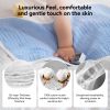 Picture of Synrroe Burp Cloths Large, Muslin Burp Cloths for Baby Girls and Boys, Pack of 10 Extra Absorbent and Soft Muslin Bibs, 6 Layers 20 by 10 Inches 100% Cotton (Mix 10 Pack)