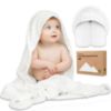 Picture of KeaBabies Hooded Baby Towel for Newborn - Viscose Derived from Bamboo Large Baby Bath Towels with Hood for Boys, Girls, Toddler, Extra Absorbent & Soft Newborn Bath Essentials (KeaStory)
