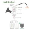 Picture of Maymom Connector Valve Compatible with Medela Pump in Style MaxFlow, Freestyle Flex, Swing Maxi, Sonata, Freestyle Breastpumps Not Original Medela Pump Parts Replace Medela PersonalFit Flex Connector