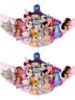 Picture of Lilly's Love Stuffed Animal Hammock | Corner Hanging Organizer, Stuffed Animal Storage | Easy to Hang Plushie Net w/Included Anchors & Hooks | Cute Room & Bedroom Decor (Pink, 2 Pack)