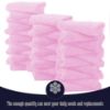 Picture of 32 Pack Baby Washcloths - 10x10 Inch, Microfiber baby towel - Absorbent and Soft baby Wash Clothes for Newborns, Infants and Toddlers - Quick Dry baby boys and girls face towel - Frozen Berry