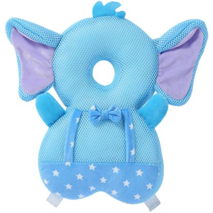 Picture of Baby Walker Head Protector Toddler Adjustable Baby Head Protection Backpack Wear Safety Pad (Star Elephant)