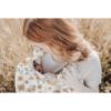 Picture of Konssy Muslin Nursing Cover for Baby Breastfeeding, Breathable 100% Cotton Breastfeeding Cover with Rigid Hoop for Mother Nursing Apron, Multi-use Carseat Canopy (Flourish)