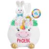 Picture of Let's Make Memories Personalized Easter Basket for Kids - For Boys and Girls - Plush Furry Critter - Custom Name - Fillable - With Optional Easter Basket Stuffers - Unicorn