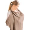 Picture of Konssy Muslin Nursing Cover for Baby Breastfeeding, Breathable 100% Cotton Breastfeeding Cover with Rigid Hoop for Mother Nursing Apron, Multi-use Carseat Canopy (Brown)