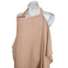 Picture of Konssy Muslin Nursing Cover for Baby Breastfeeding, Breathable 100% Cotton Breastfeeding Cover with Rigid Hoop for Mother Nursing Apron, Multi-use Carseat Canopy (Brown)