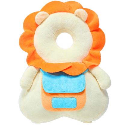 Picture of Baby Walker Head Protector Toddler Adjustable Baby Head Protection Backpack Wear Safety Pad (Beige Lion)