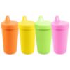 Picture of Re-Play Made in USA 10 Oz. Sippy Cups for Toddlers, Pack of 4 - Reusable Spill Proof Cups for Kids, Dishwasher/Microwave Safe - Hard Spout Sippy Cups for Toddlers 3.13" x 6.25", Citrus
