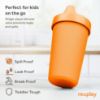 Picture of Re-Play Made in USA 10 Oz. Sippy Cups for Toddlers, Pack of 4 - Reusable Spill Proof Cups for Kids, Dishwasher/Microwave Safe - Hard Spout Sippy Cups for Toddlers 3.13" x 6.25", Citrus
