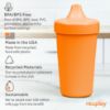 Picture of Re-Play Made in USA 10 Oz. Sippy Cups for Toddlers, Pack of 4 - Reusable Spill Proof Cups for Kids, Dishwasher/Microwave Safe - Hard Spout Sippy Cups for Toddlers 3.13" x 6.25", Citrus