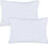 Picture of Utopia Bedding Toddler Pillow (White, 2 Pack), 14x19 Small Pillow for Kids, Soft and Breathable Cotton Blend Shell, Polyester Filling, Perfect for Toddler Bed and Travel (Intended for Age 2 and up)