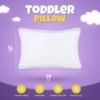 Picture of Utopia Bedding Toddler Pillow (White, 2 Pack), 14x19 Small Pillow for Kids, Soft and Breathable Cotton Blend Shell, Polyester Filling, Perfect for Toddler Bed and Travel (Intended for Age 2 and up)