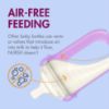 Picture of Boon Nursh Reusable Silicone Pouch Baby Bottles - Medium Flow Nipple - Silicone Baby Bottle Pouch and Nipple - Baby Feeding Essentials - Metallic - 3-6 Months - 3 Count - 8 Ounce