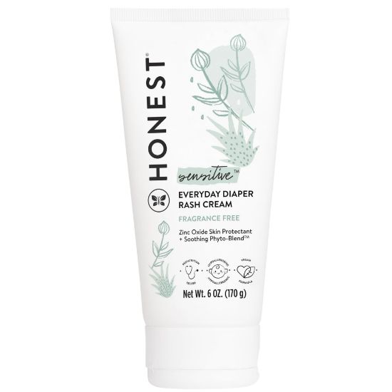 Picture of The Honest Company Hypoallergenic Diaper Rash Cream | Moisturizing + Calming Zinc Oxide Ointment | NEA Recognized, Cruelty Free | Value Size, 6 oz