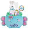 Picture of Let's Make Memories Personalized Easter Basket for Kids - For Boys and Girls - Plush Furry Critter - Custom Name - Fillable - With Optional Easter Basket Stuffers - Butterfly