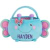 Picture of Let's Make Memories Personalized Easter Basket for Kids - For Boys and Girls - Plush Furry Critter - Custom Name - Fillable - With Optional Easter Basket Stuffers - Butterfly
