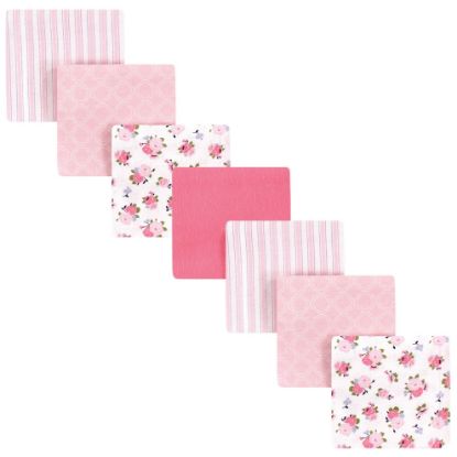 Picture of Luvable Friends Unisex Baby Cotton Flannel Receiving Blankets, Garden 7-Pack, One Size