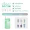 Picture of Olababy Clear View Silicone Training Cup with Straw Lid | Toddler Sippy Trainer 12mo+ | Unbreakable Water Drinking Cups for Kids 2yr+ | Baby Led Weaning & Feeding Supplies (Kiwi, 9 oz)