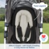 Picture of COOLBEBE Upgraded Babybody Support & Strap Covers Set for Newborn Infant Toddler - Extra Soft Breathable Car Seat Insert Cushion Pad, Perfect for Carseats, Strollers, Swing, Black
