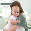 Picture of Yoofoss Muslin Burp Cloths for Baby 10 Pack 100% Cotton Baby Washcloths for Boys Girls Large 20''X10'' Super Soft and Absorbent Dark Green