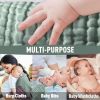 Picture of Yoofoss Muslin Burp Cloths for Baby 10 Pack 100% Cotton Baby Washcloths for Boys Girls Large 20''X10'' Super Soft and Absorbent Dark Green