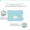 Picture of Baby Pillow for Newborn Breathable 3D Air Mesh Organic Cotton, Protection for Flat Head Syndrome Floral Blue