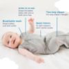 Picture of Happiest Baby Sleepea 5-Second Swaddle - 100% Organic Cotton Baby Swaddle Blanket - Doctor Designed Promotes Healthy Hip Development (Ivory Planets, Large)