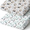 Picture of BROLEX Baby Fitted Crib Sheets: Kid Crib Sheets - Set of 2 for Toddler Standard Size Crib Mattress for Boys and Girls - Jersey Knit Crib Bed Sheets Dinosaur Lion