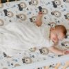 Picture of BROLEX Baby Fitted Crib Sheets: Kid Crib Sheets - Set of 2 for Toddler Standard Size Crib Mattress for Boys and Girls - Jersey Knit Crib Bed Sheets Dinosaur Lion