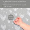 Picture of Bassinet Sheets Fit for Dream On Me Karley (Plus Portable) Bassinet, Chicco LullaGo Portable Bassinet and ANGELBLISS 3 in 1 Rocking Bassinet, 2 Pack, 100% Jersey Knit Cotton, Gray Print