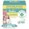 Picture of Pampers Baby Wipes Sensitive, Water Based Wipes, Hypoallergenic and Unscented for Babies, 588 Wipes Total (7 Refill Packs)