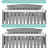 Picture of TILLYOU 3-Piece Padded Baby Crib Rail Cover Protector Set from Chewing, Safe Teething Guard Wrap for Standard Cribs, 100% Silky Soft Microfiber Polyester, Fits Side and Front Rails, Minky