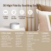 Picture of Kipcush White Noise Sound Machine with Nursery Lamp, Mood Lighting, 7 Colour Night Light, 30 Soothing Sounds for Baby/Adult. Timer, Plug in, Memory Function, Touch Control
