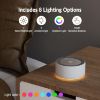 Picture of Kipcush White Noise Sound Machine with Nursery Lamp, Mood Lighting, 7 Colour Night Light, 30 Soothing Sounds for Baby/Adult. Timer, Plug in, Memory Function, Touch Control