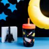 Picture of Zak Designs Kelso Toddler Cups For Travel or At Home, 12oz Vacuum Insulated Stainless Steel Sippy Cup With Leak-Proof Design is Perfect For Kids (Spaceships)
