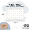 Picture of 2-Pack Toddler Pillow - Soft Organic Cotton Toddler Pillows for Sleeping - 13X18 Small Pillow for Kids - Kids Pillows for Sleeping - Kids Pillow for Travel, School, Nap, Age 2 to 5 (Nibbles/Bruce)