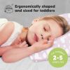 Picture of Toddler Pillow with Pillowcase - 13x18 My Little Dreamy Kids Travel Bed Pillows for Sleeping, Organic Cotton Small Pillowcase, Soft & Breathable, Machine Washable, Toddlers 2-5 Years Old (Alpacas)
