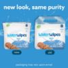 Picture of WaterWipes Plastic-Free Original Baby Wipes, 99.9% Water Based Wipes, Unscented & Hypoallergenic for Sensitive Skin, 300 Count (5 packs)