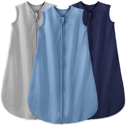 Picture of Yoofoss Baby Sleep Sack 0-6 Months Baby Wearable Blanket 100% Cotton 2-Way Zipper TOG 0.5 Toddler Sleeping Sack 3 Pack, Comfy Soft Lightweight(Small)