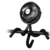 Picture of AMACOOL Battery Operated Stroller Fan Flexible Tripod Clip On Fan with 3 Speeds and Rotatable Handheld Personal Fans for Car Seat Crib Bike Treadmill (Black)