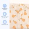 Picture of SleepingBaby Zipadee-Zip Transitional Swaddle Sack, 12-24 Month - Roomy Zipper Swaddle for Easy Diaper Changes and Proper Hip Development - Baby Swaddle Sack, Large - Pears