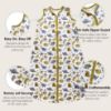 Picture of Cute Castle Baby Sleep Sack 6-12 Months - Lightweight 100% Cotton 2-Way Zipper TOG 0.5 Infant Wearable Blanket, Newborn Essentials Toddler Sleep Clothes, 3 Pack(Honey, Dinosaurs, Letters)