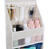 Picture of Univivi 6-Shelf Over Door Hanging Organizer Fabric Door Storage with 5 Large Pockets and 3 Small PVC Pockets Wall Mount Hanging Storage Organizers (Beige)…