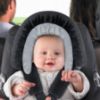 Picture of COOLBEBE New Babybody Support & Strap Covers Set for Newborn Infant Toddler- Extra Soft Stroller Cushion Pads Car Seat Insert, Perfect for Carseats, Strollers, Swings, Black