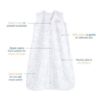 Picture of HALO SleepSack, 100% Cotton Wearable Blanket, Swaddle Transition Sleeping Bag, TOG 0.5, Twinkle Blue, Large, 12-18 Months