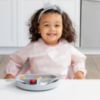 Picture of Bumkins Sleeved Bib for Girl or Boy, Baby and Toddler for 6-24 Mos, Essential Must Have for Eating, Feeding, Baby Led Weaning Supplies, Long Sleeve Mess Saving Food Catcher, 2-pk Floral and Lace